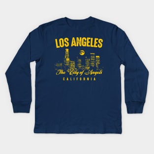 Los Angeles The City Of Angels Kids Long Sleeve T-Shirt